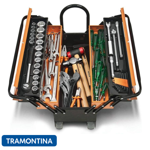 Caja de Herramientas Tramontina Pro de 5 Cajones Con Herramientas 44952/600