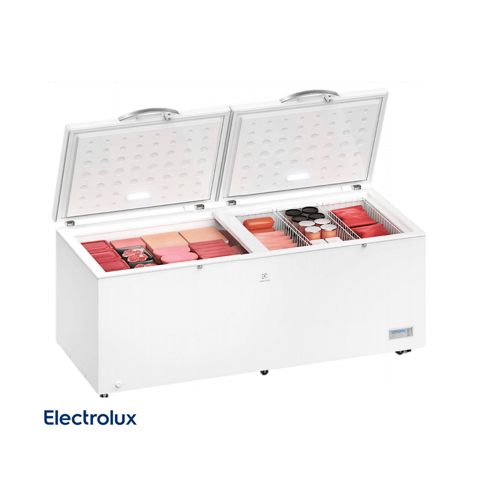 Congelador Horizontal Electrolux Dual 708 Litros Puerta Metálica EFC70W6HTW