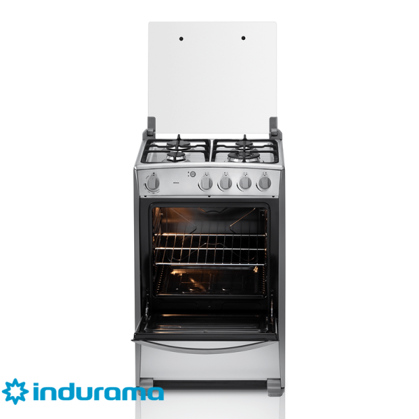 Cocina de Gas Indurama de Acero Inoxidable – 4 Quemadores MERIDA