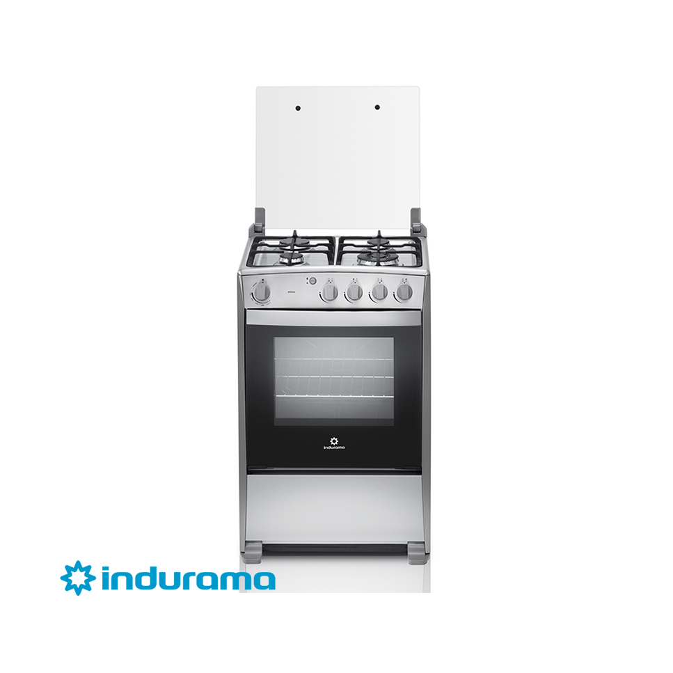 Cocina de Gas Indurama de Acero Inoxidable – 4 Quemadores MERIDA