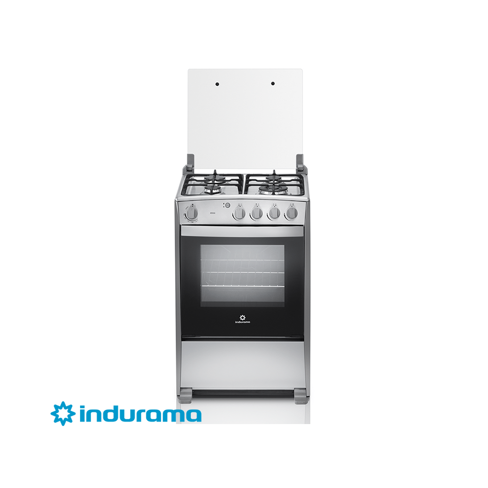 Cocina de Gas Indurama de Acero Inoxidable – 4 Quemadores MERIDA