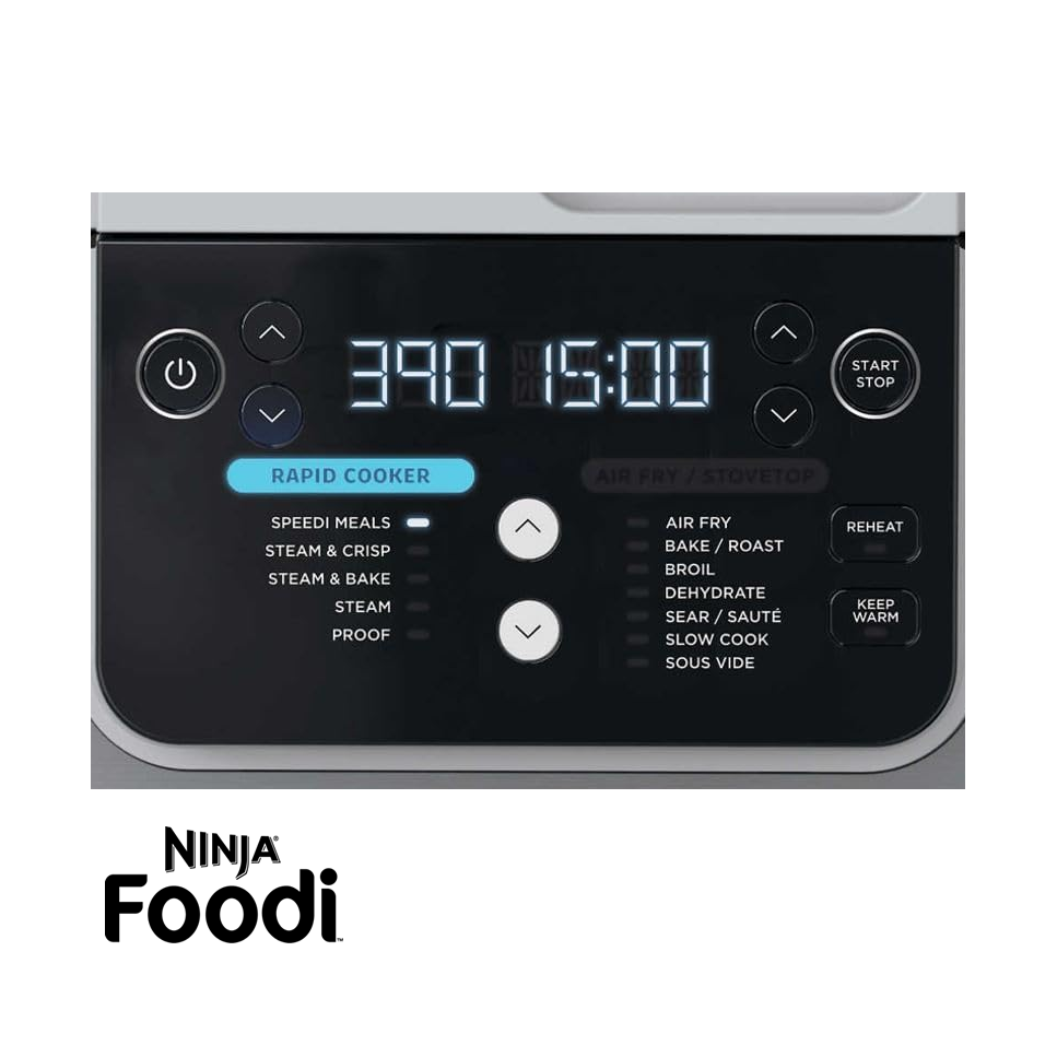 Olla Multifunción Ninja 12 Funciones Freidora de Aire - Cocción Rápida - Vapor - Deshidratador SF303