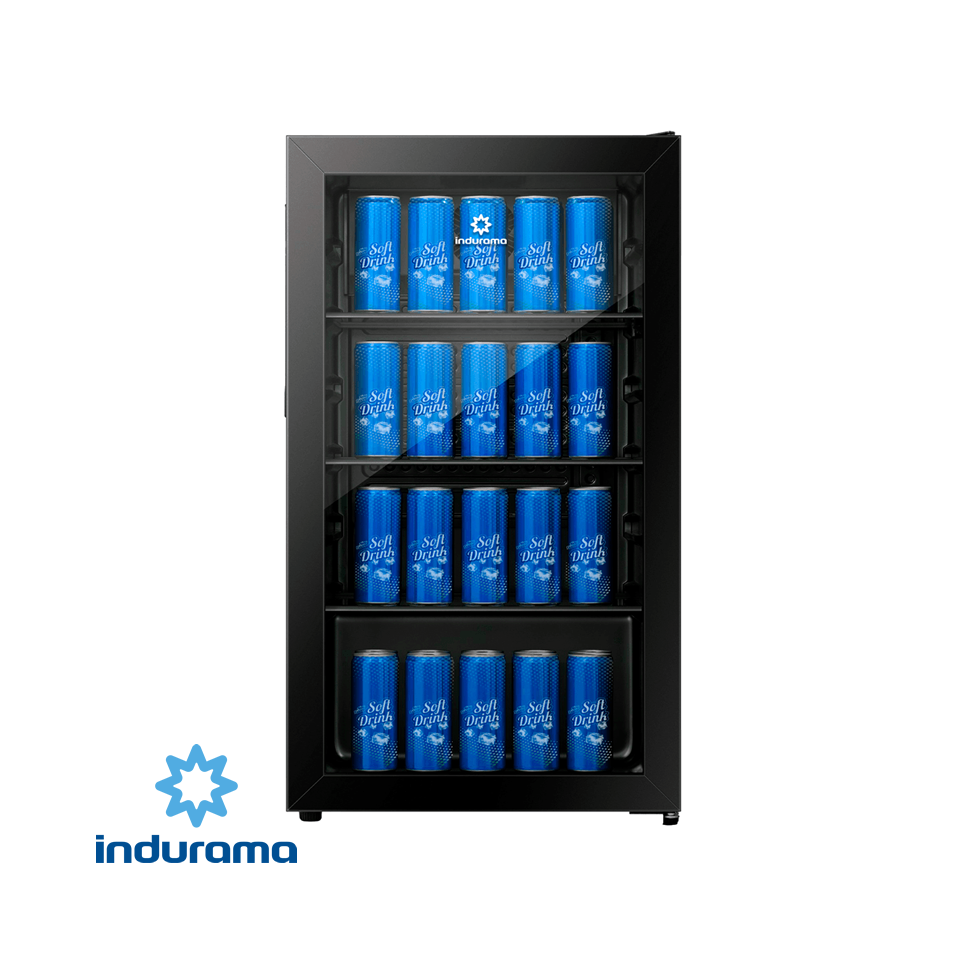Vitrina Refrigeradora Indurama 94 Litros Vidrio Panorámico VFV-120