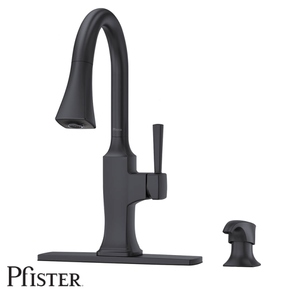 Grifo de Cocina BP Monomando Acero Inoxidable Negro VITERBO BLACK