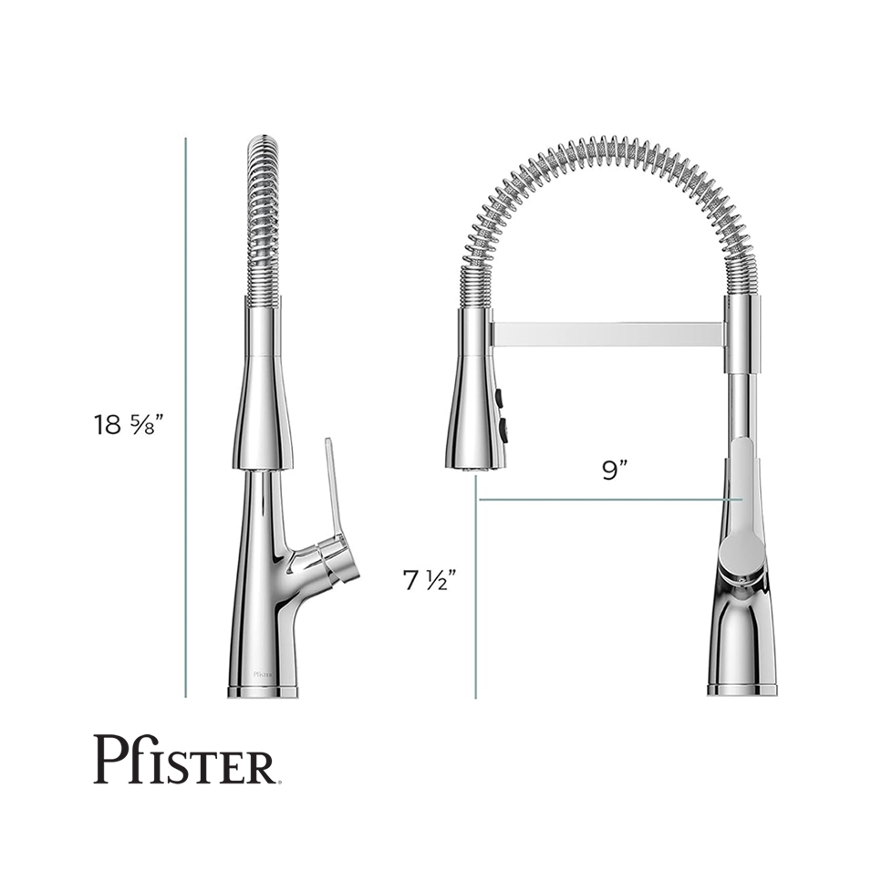 Grifo de Cocina Pfister Neera Con Rociador Desplegable LG529-NECS