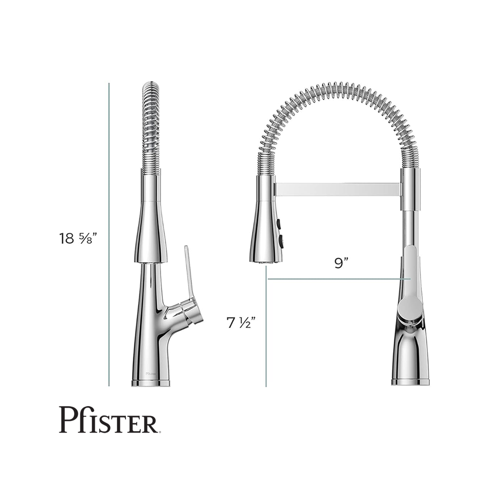 Grifo de Cocina Pfister Neera Con Rociador Desplegable LG529-NECS
