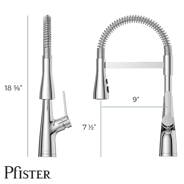 Grifo de Cocina Pfister Neera Con Rociador Desplegable LG529-NECS