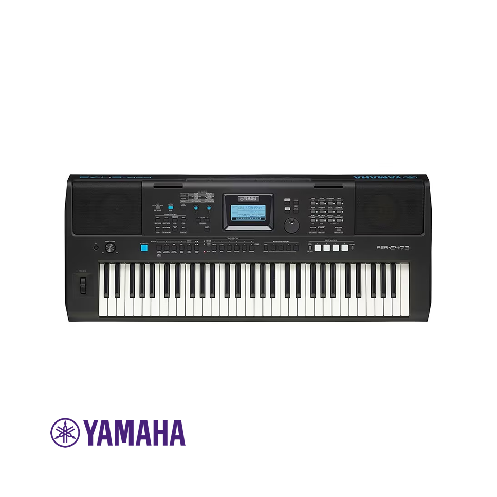 Teclado YAMAHA PORTATIL de 61 Teclas con Pantalla LCD 820 Sonidos PSR-E473