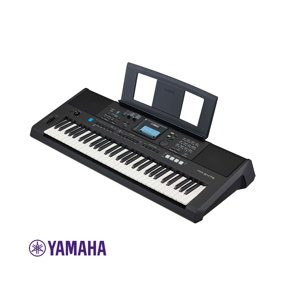 Teclado YAMAHA PORTATIL de 61 Teclas con Pantalla LCD 820 Sonidos PSR-E473