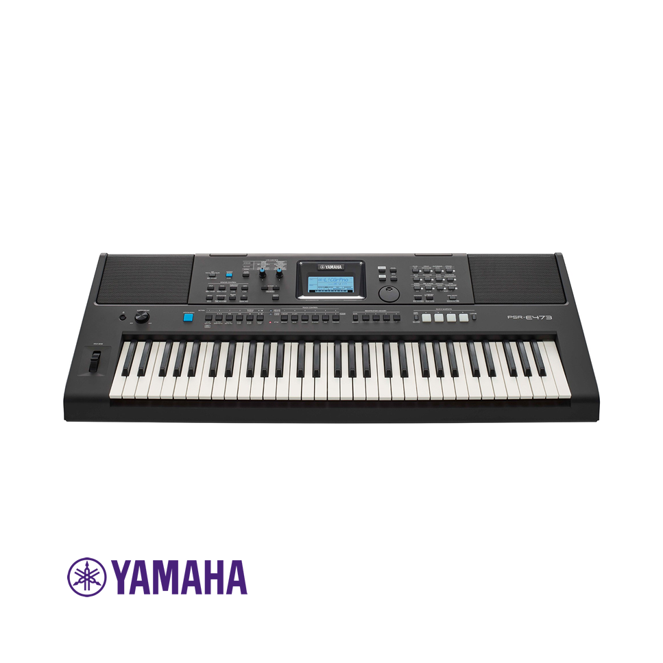 Teclado YAMAHA PORTATIL de 61 Teclas con Pantalla LCD 820 Sonidos PSR-E473