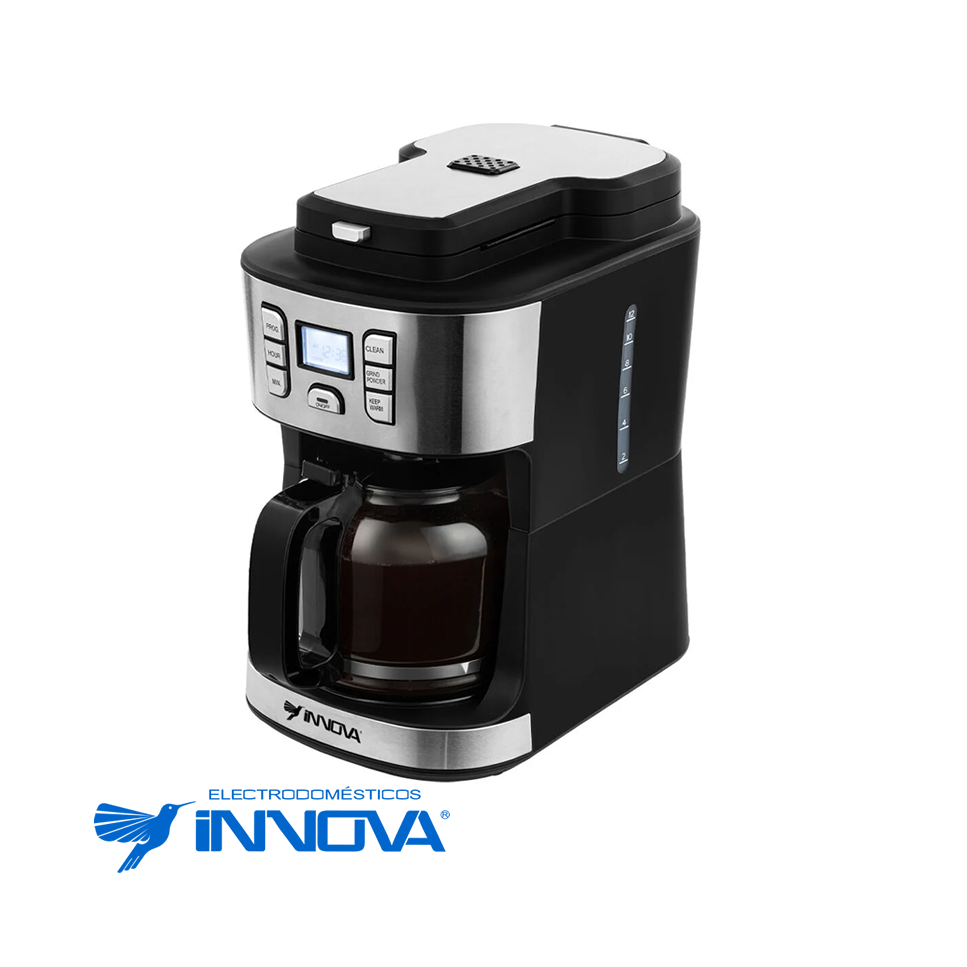 Cafetera Innova Con Molino Programable Para 12 Tazas IN-CAFETERA-398