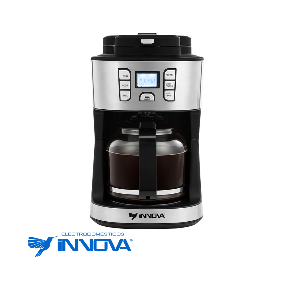 Cafetera Innova Con Molino Programable Para 12 Tazas IN-CAFETERA-398
