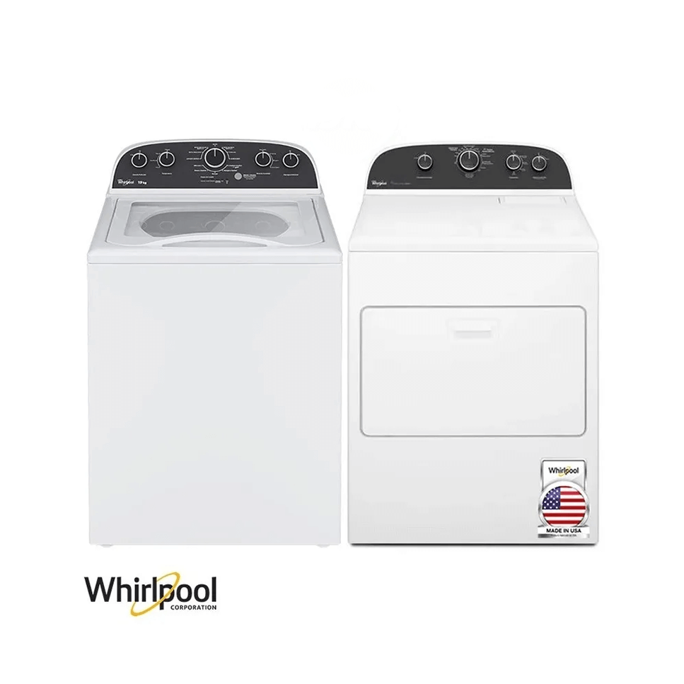 Combo Lavadora + Secadora Eléctrica Whirlpool 19kgs Americana