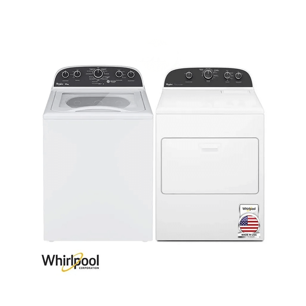 Combo Lavadora + Secadora Eléctrica Whirlpool 19kgs Americana