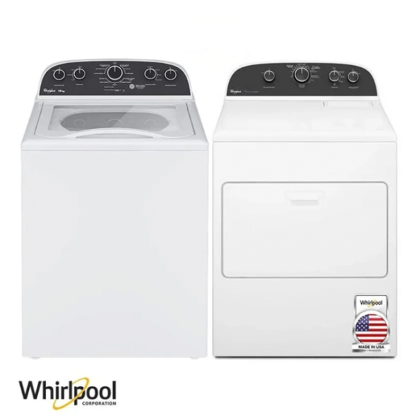 Combo Lavadora + Secadora Eléctrica Whirlpool 19kgs Americana