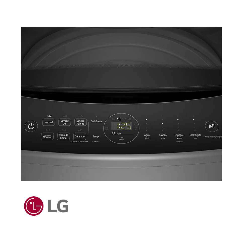 Lavadora LG 19 kgs – 42 Lbs Digital Smart Inverter AI DD™ WT19MV6