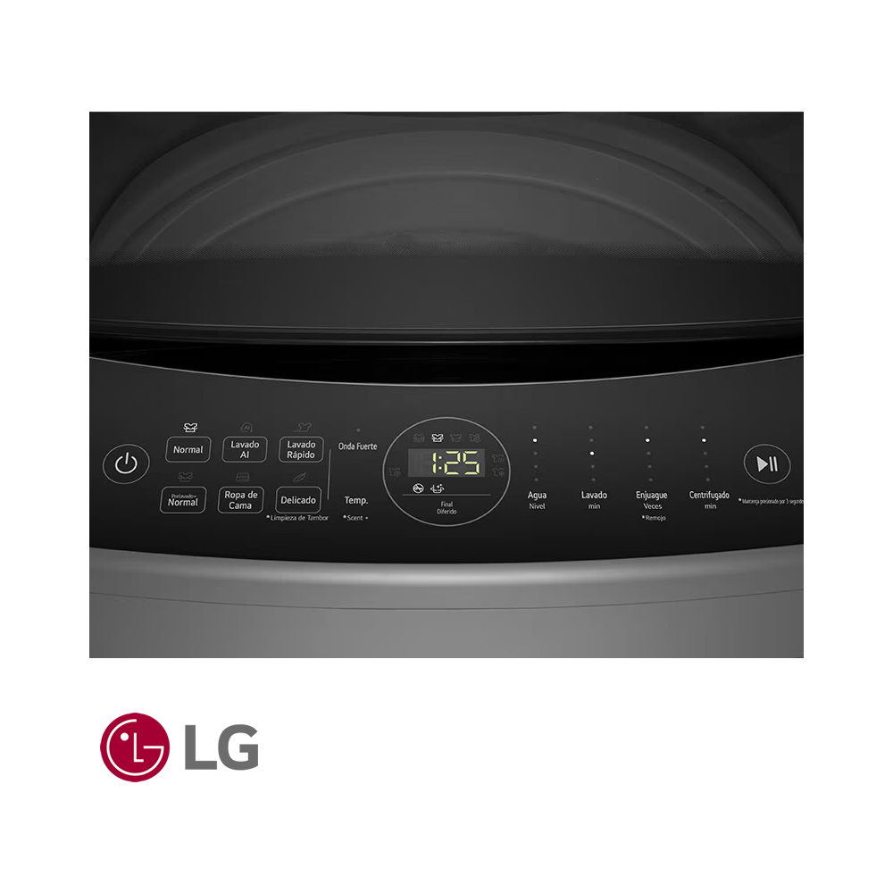 Lavadora LG 19 kgs – 42 Lbs Digital Smart Inverter AI DD™ WT19MV6