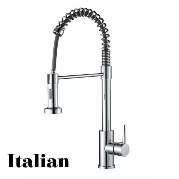 Grifo de Cocina BP Monomando Acero Inoxidable MILANO SILVER