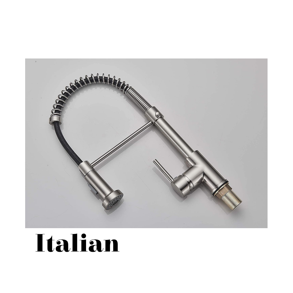 Grifo de Cocina ITALIAN Monomando Acero Inoxidable 31012