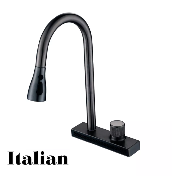 Grifo de Cocina BP Monomando Acero Inoxidable Negro VITERBO BLACK