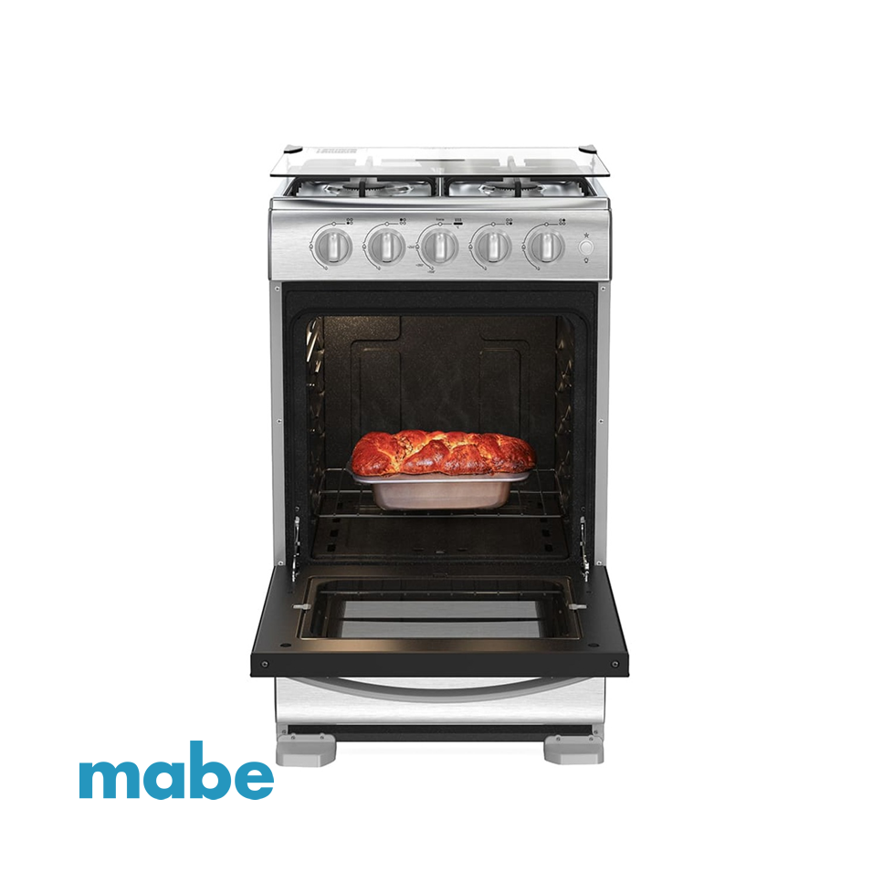 Cocina a Gas Mabe 4 Quemadores – Acero Inox – EM5120SX1