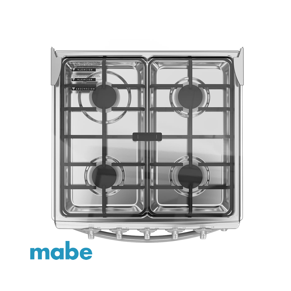 Cocina a Gas Mabe 4 Quemadores – Acero Inox – EM5120SX1