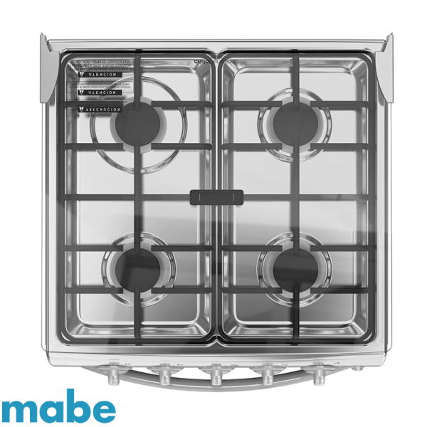Cocina a Gas Mabe 4 Quemadores – Acero Inox – EM5120SX1