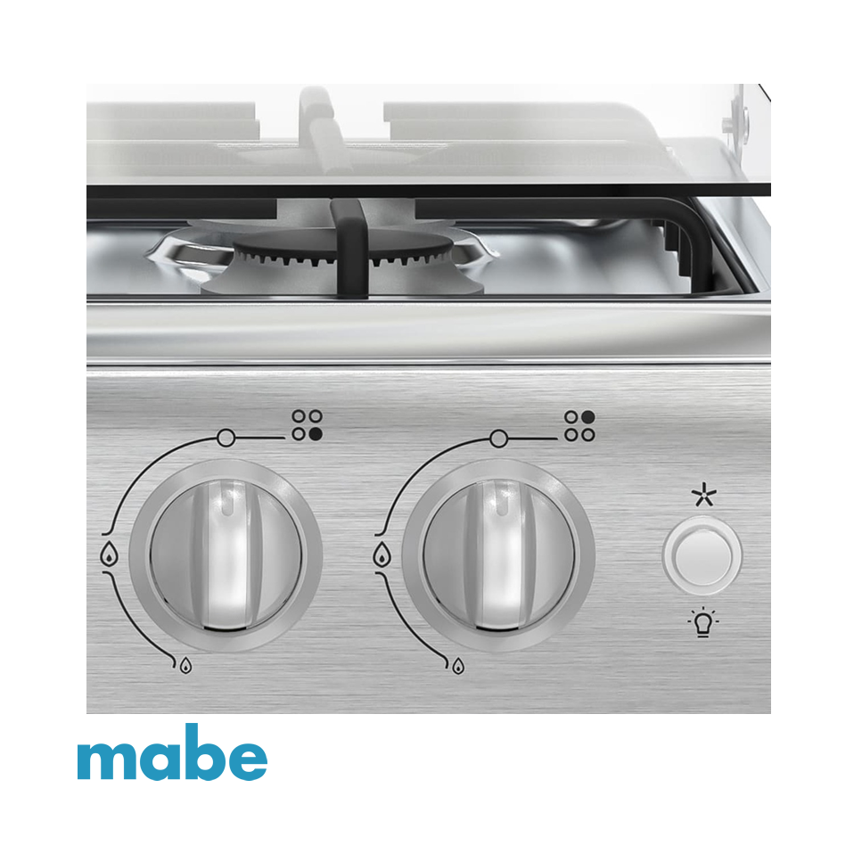 Cocina a Gas Mabe 4 Quemadores – Acero Inox – EM5120SX1