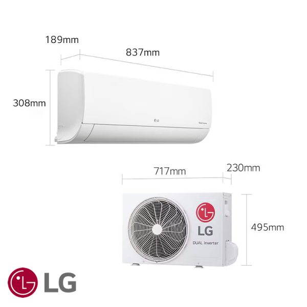 Aire Acondicionado Split LG de 12.000 BTU Inverter VM122CW