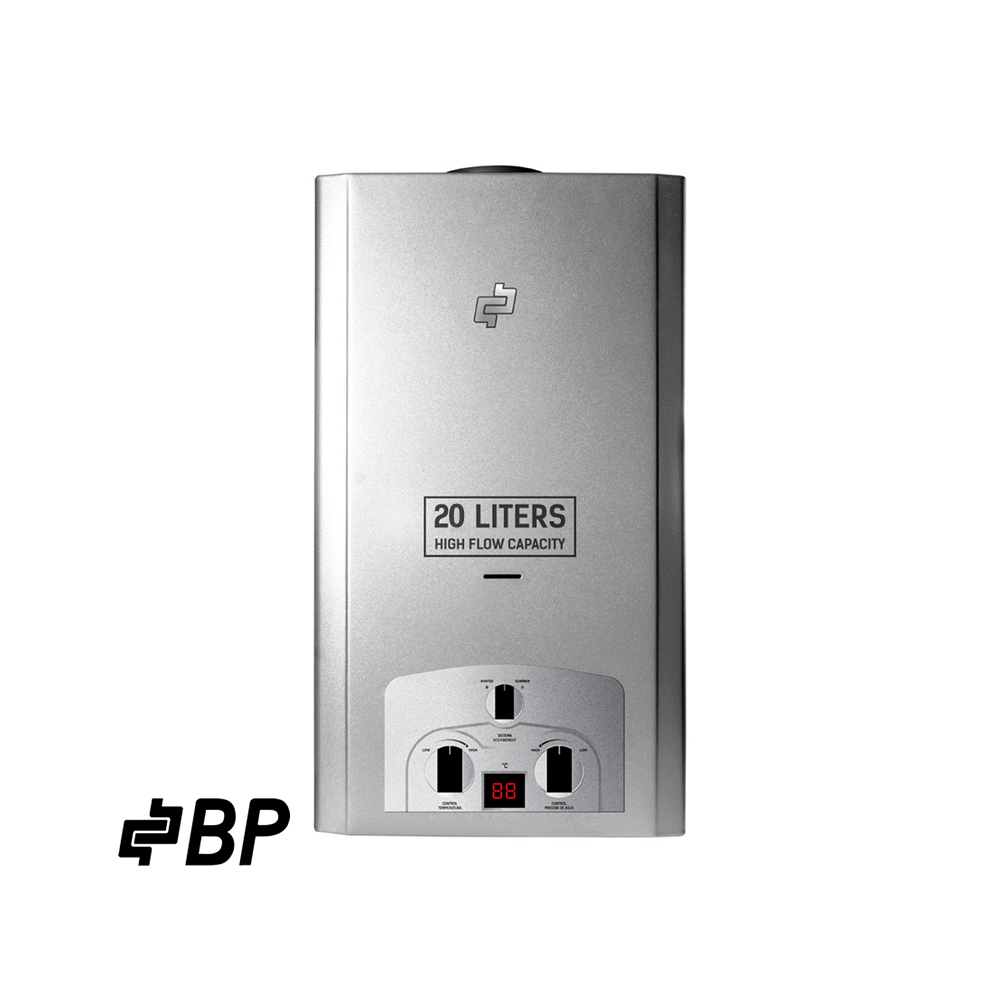 Calefón de Gas BP 20 Litros Gris BP02852