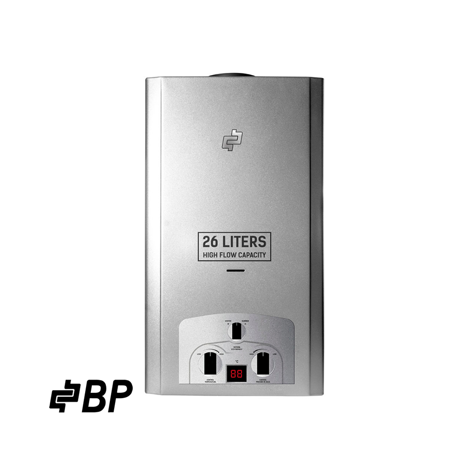 Calefón de Gas BP 26 Litros Gris BP02854