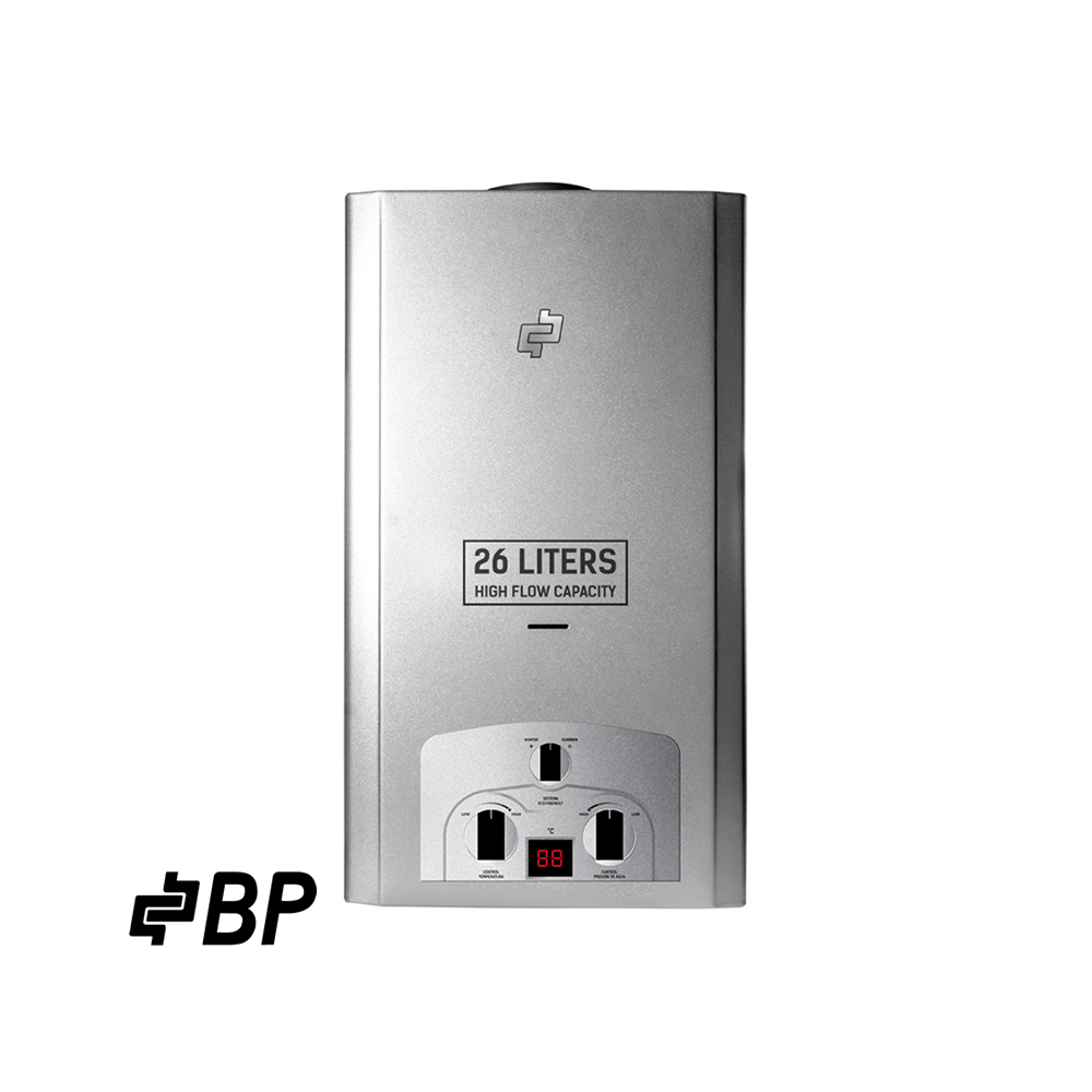 Calefón de Gas BP 26 Litros Gris BP02854