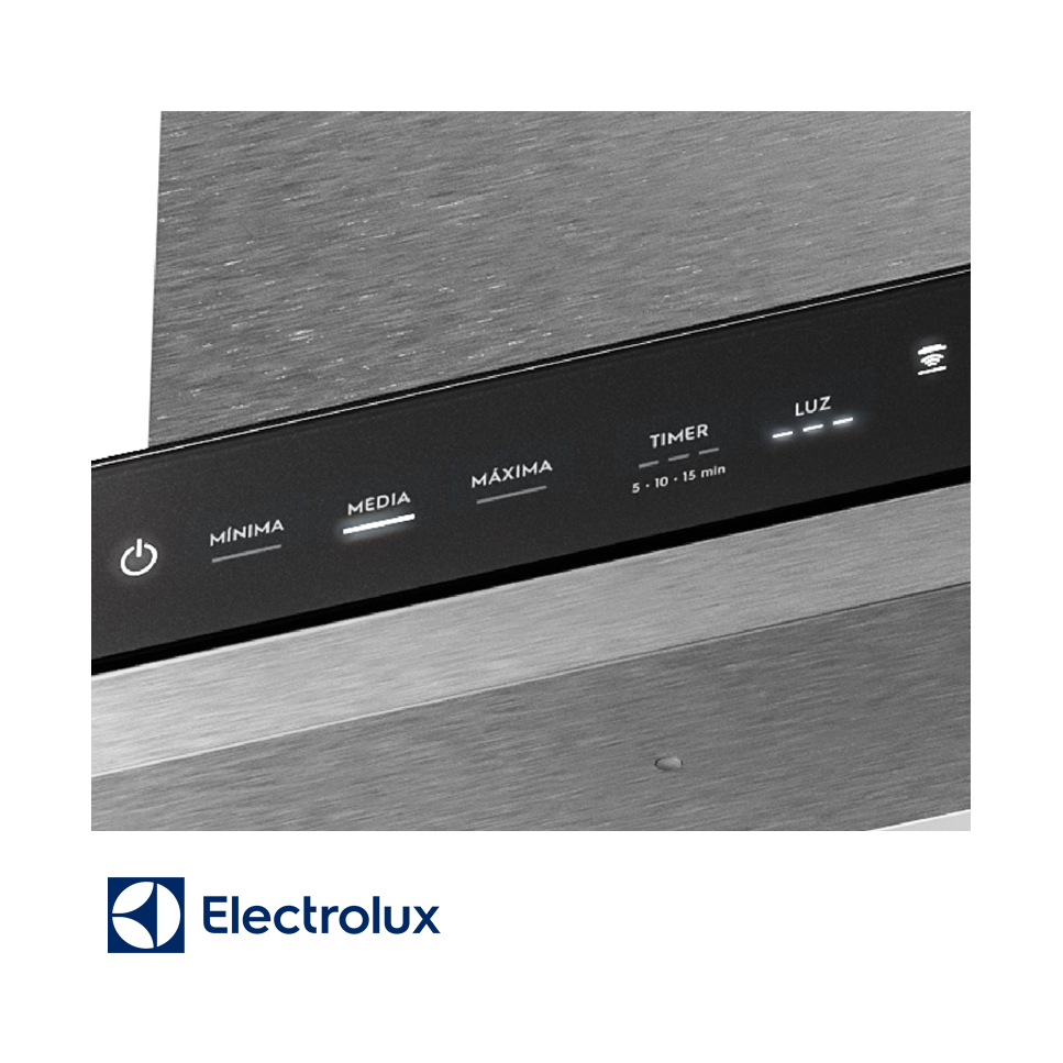 Extractor de Olores Electrolux 60cm de Pared Acero Inoxidable CE6TF