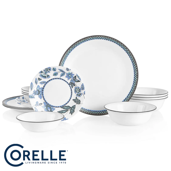 Vajilla Corelle de 16 Piezas Redonda DINNERWARE SET VERANDA