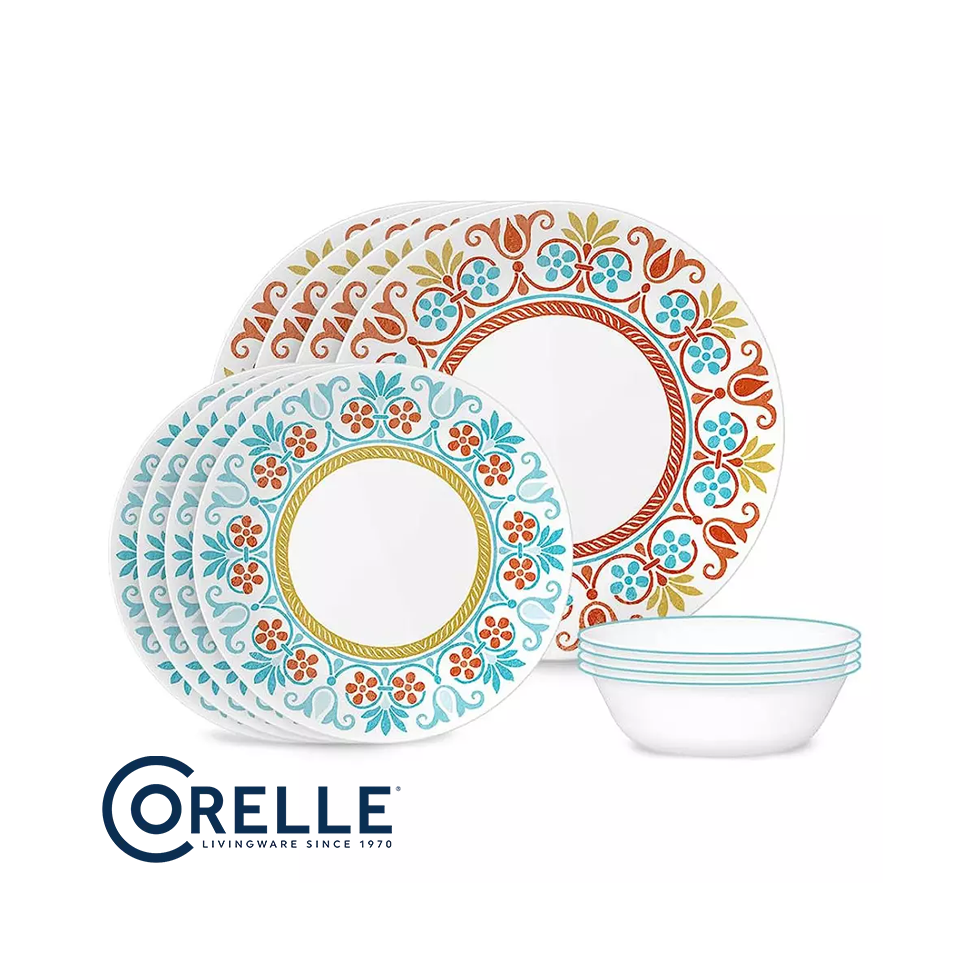 Vajilla Corelle de 12 Piezas Redonda TERRACOTA DREAMS