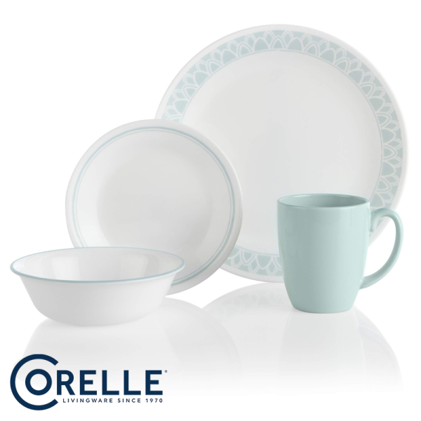 Vajilla Corelle de 16 Piezas Redonda DELANO