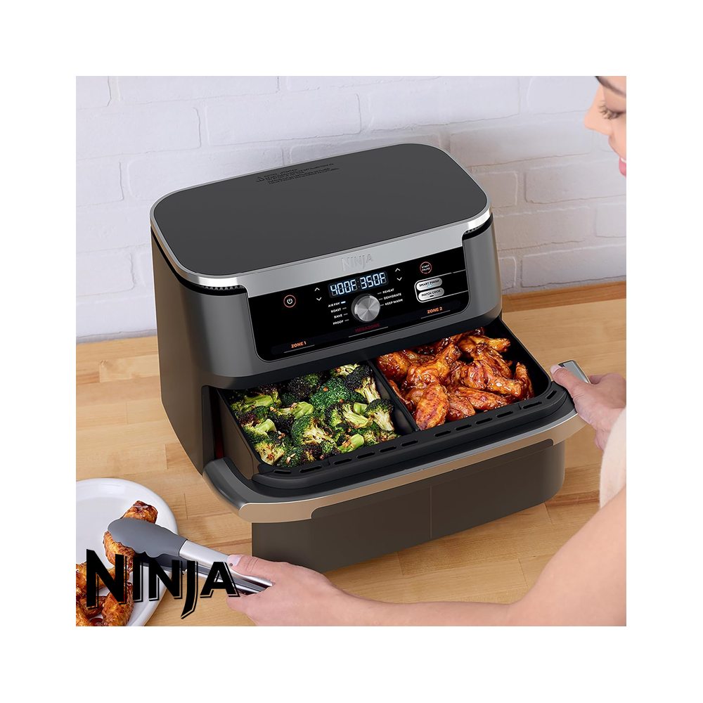 Freidora de Aire Ninja Digital de 2 Canastas - MegaZone 10 Litros AD600CO