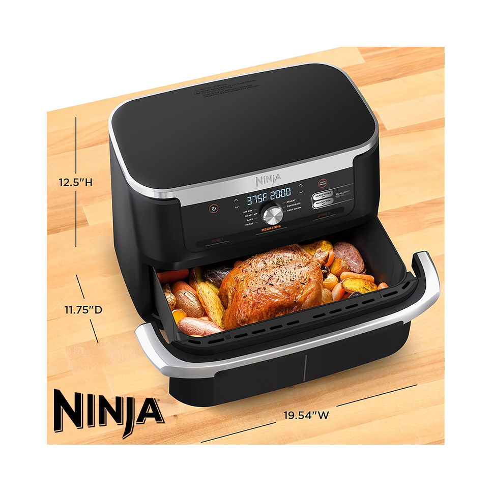 Freidora de Aire Ninja Digital de 2 Canastas - MegaZone 10 Litros AD600CO
