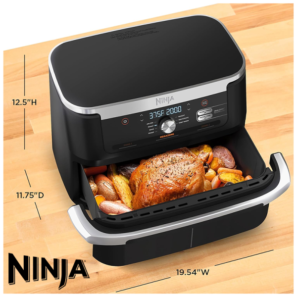 Freidora de Aire Ninja Digital de 2 Canastas - MegaZone 10 Litros AD600CO