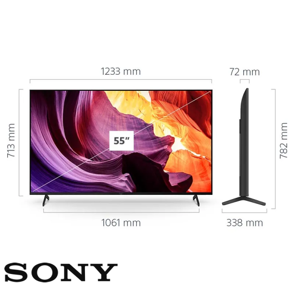 Televisor Sony 55″ Pulgadas Android Ultra HD 4K 55X80K