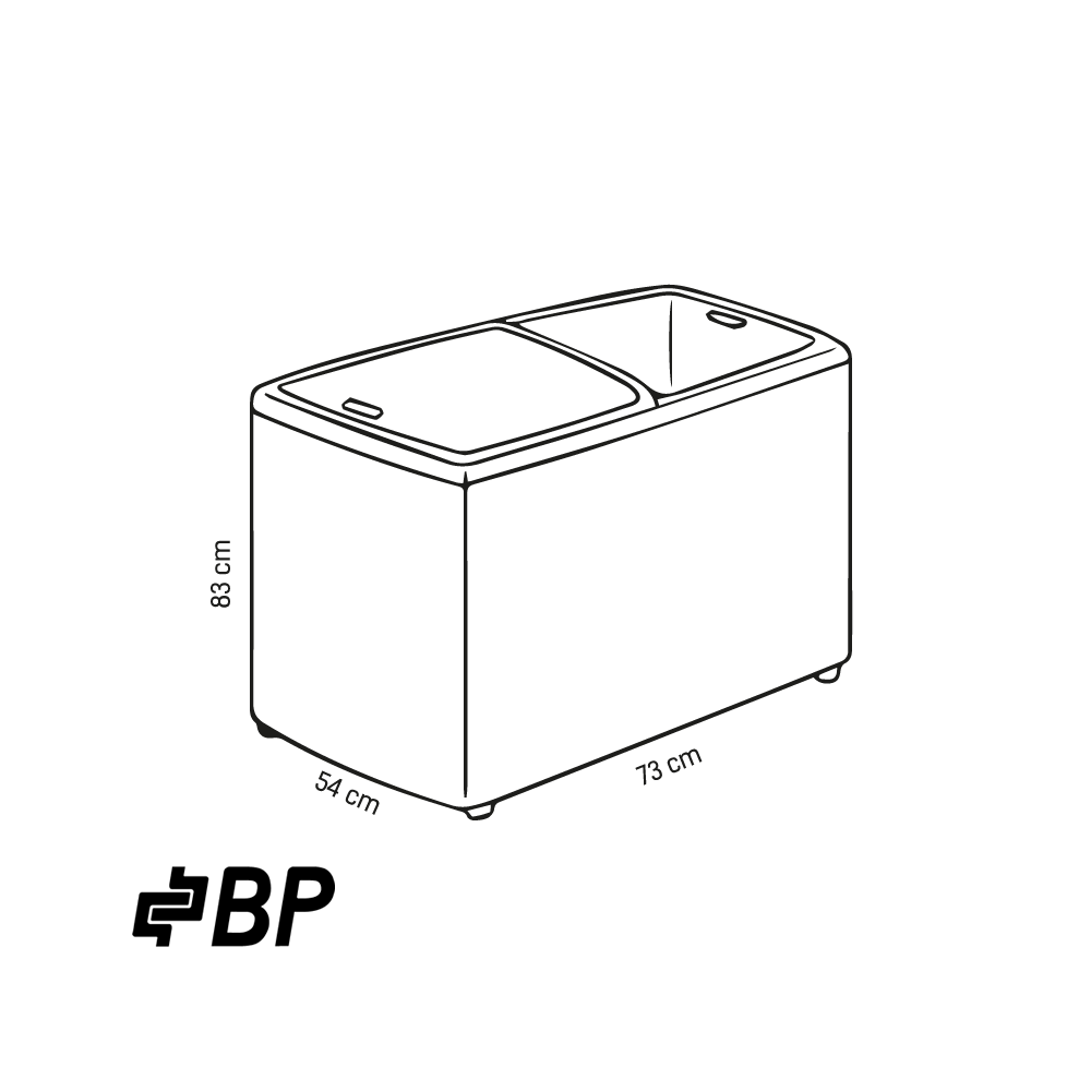 Congelador Horizontal BP 170 Litros Con Puerta de Vidrio Corredizo MARSELLA