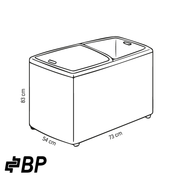 Congelador Horizontal BP 170 Litros Con Puerta de Vidrio Corredizo MARSELLA