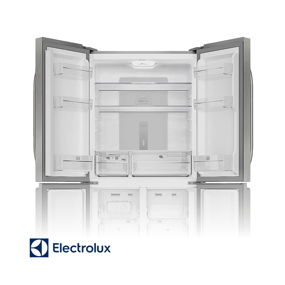 Refrigeradora Electrolux 401 Litros MultiDoor Inverter 4 Puertas ERQU40E6HWS