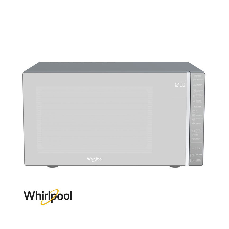 Microondas Whirlpool Grill 30 litros 900W Panel Touch WM2811D