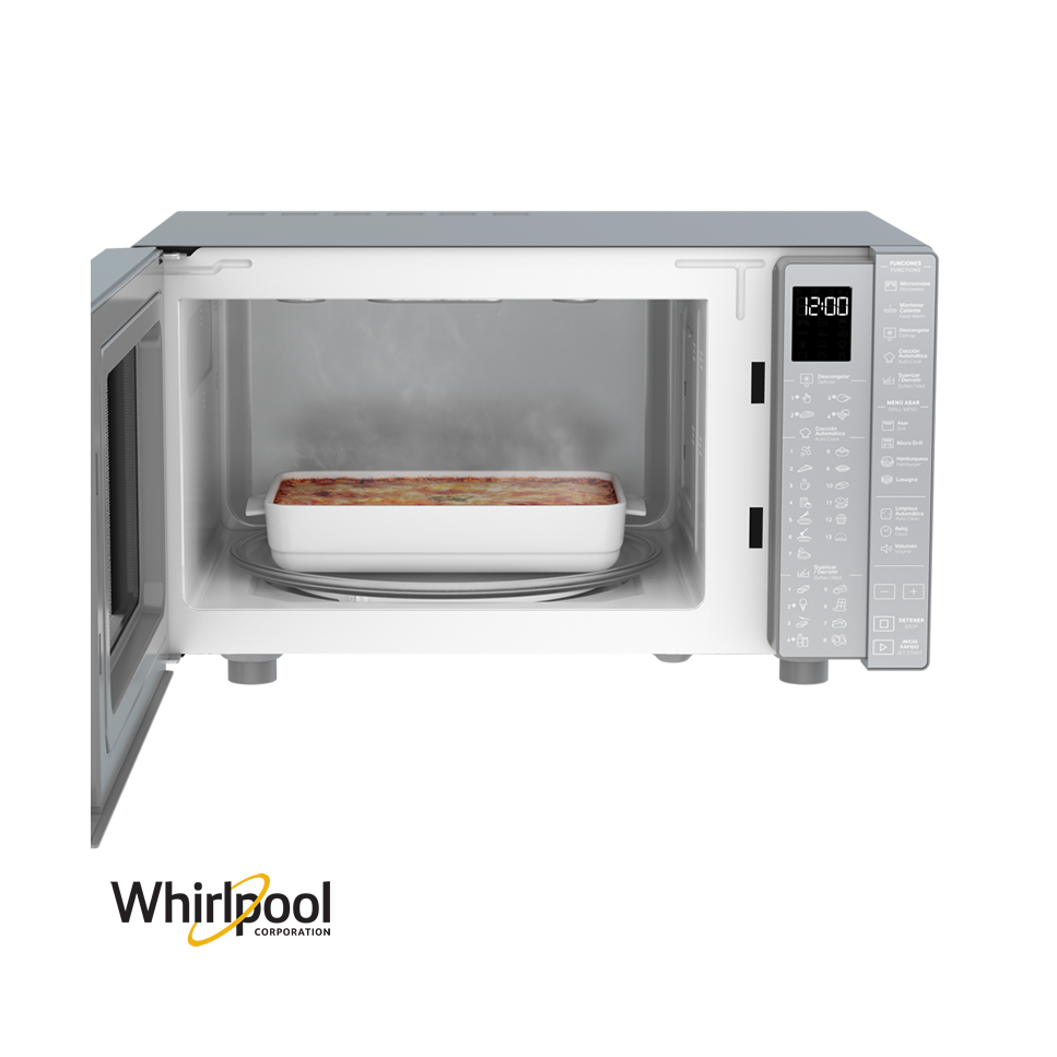 Microondas Whirlpool Grill 30 litros 900W Panel Touch WM2811D