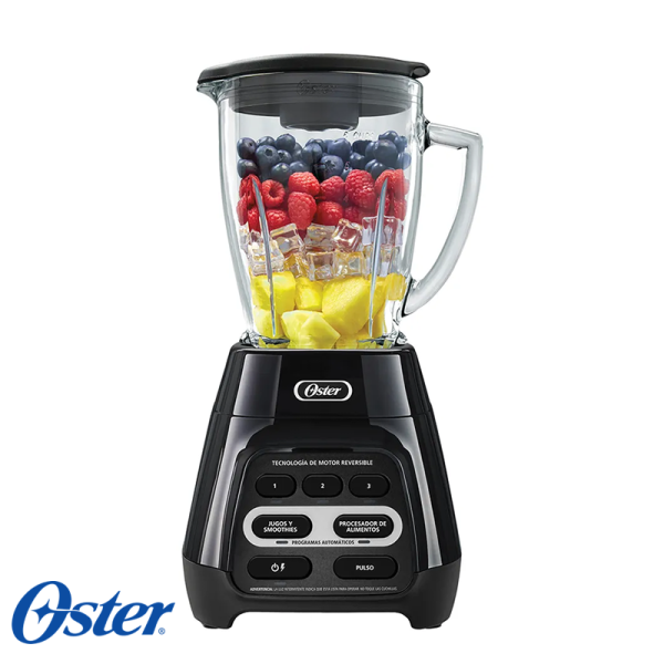 Licuadora Oster Reversible 1000 Watts - Jarra de Vidrio de 1.5 Litros BLSTPYG1309B