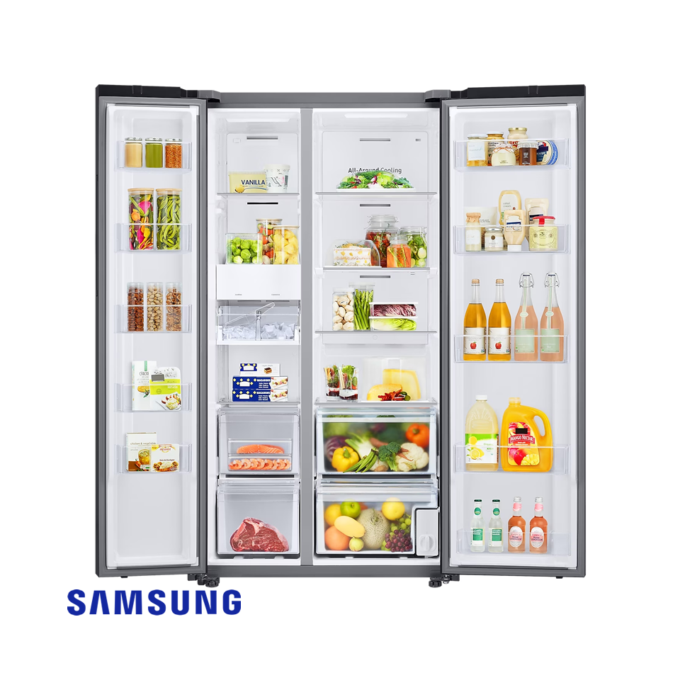 Refrigeradora Samsung BESPOKE Side by Side 640L RS23CB700A7GED