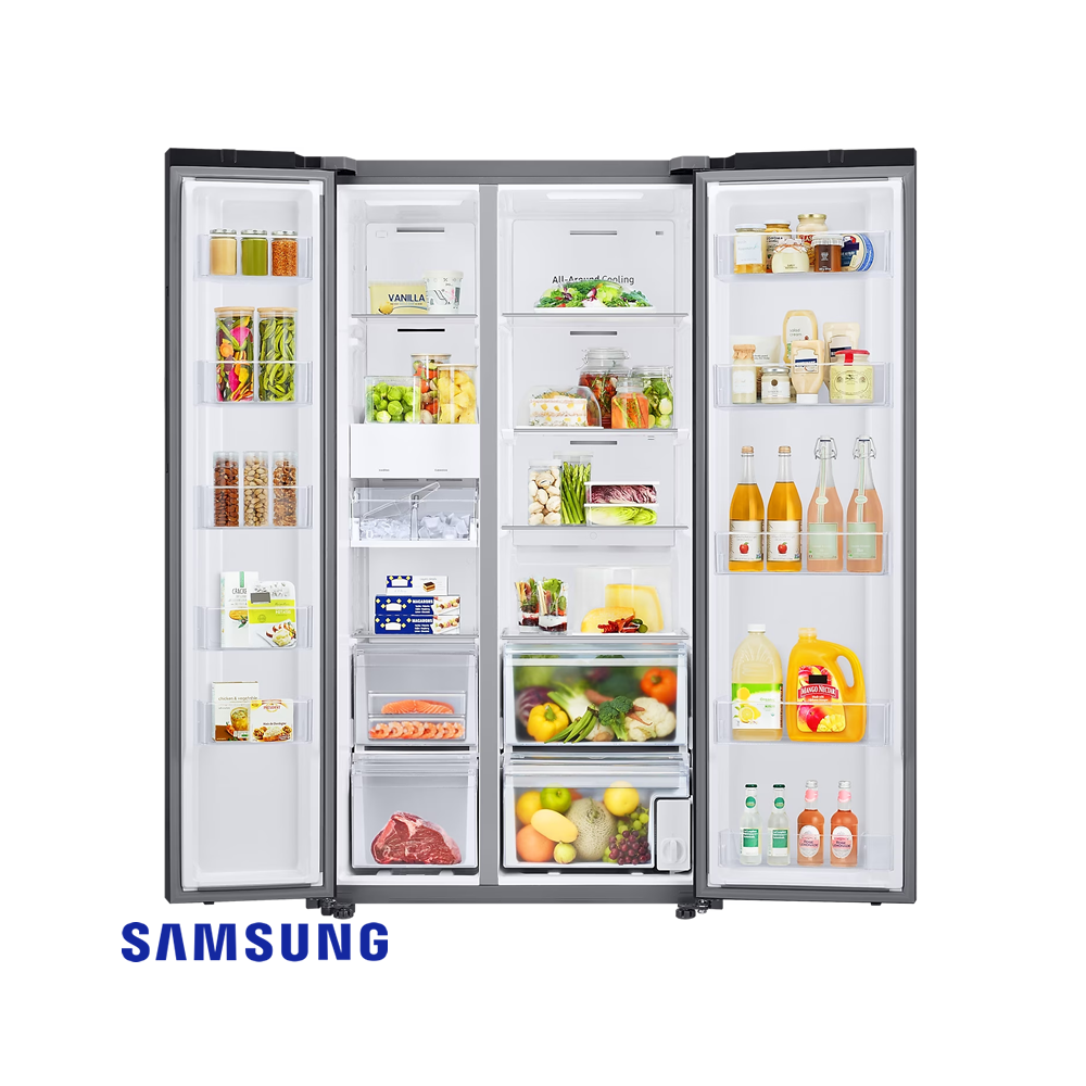 Refrigeradora Samsung BESPOKE Side by Side 640L RS23CB700A7GED