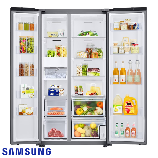 Refrigeradora Samsung BESPOKE Side by Side 640L RS23CB700A7GED