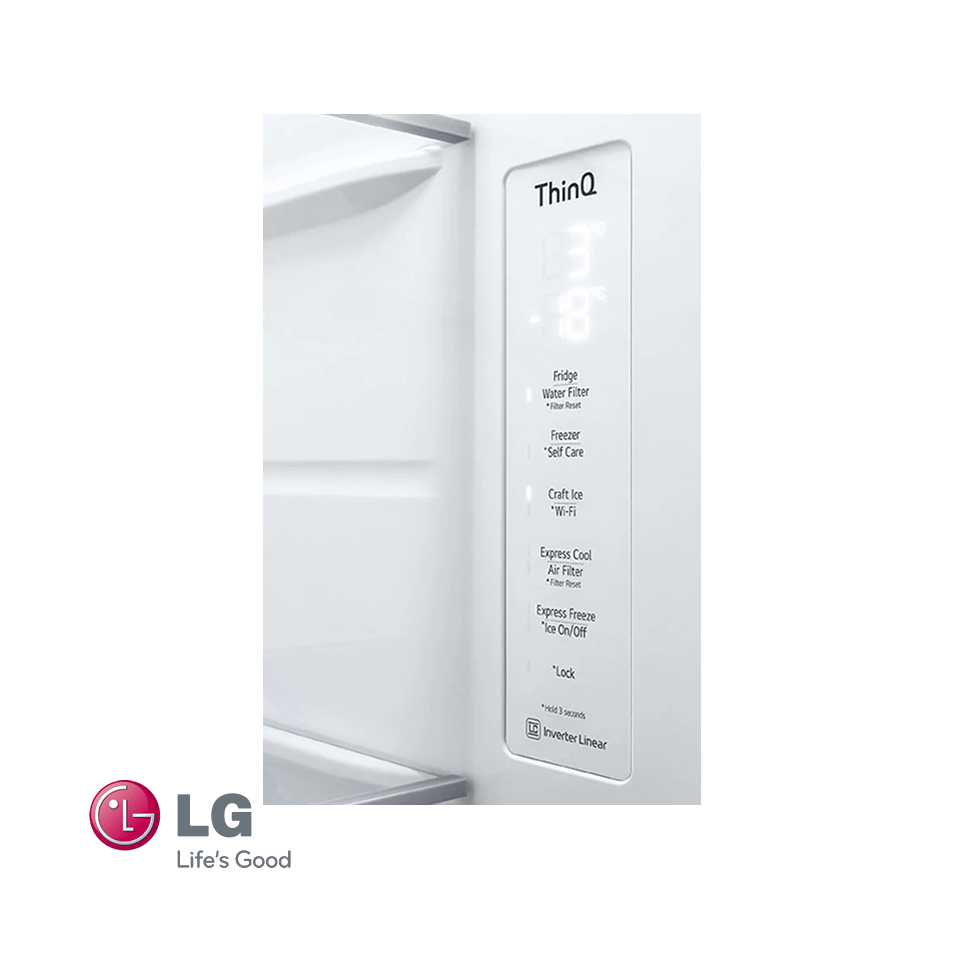 Refrigeradora LG Side by Side 674 Litros Instaview® VS25GMIW